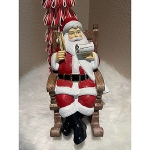 11" Christmas Decor Rocking Chair Santa Claus